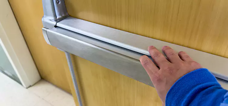 Installing a Push Bar on a Door Sanford